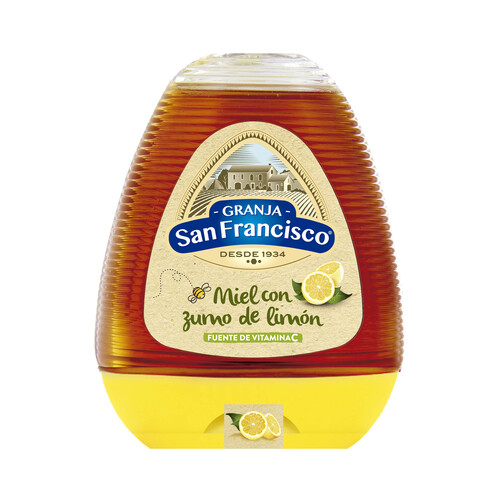 Alcampo GRANJA SAN FRANCISCO Miel con zumo de limón 350 gr