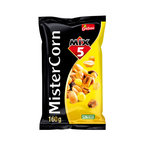 Alcampo GREFUSA Mistercorn Cocktail frutos secos Mix 5 Classic bolsa 160 g