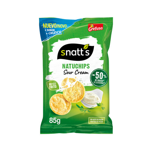 Alcampo GREFUSA Snatt´s natuchips Snack patata horneado en bolsa 85 g