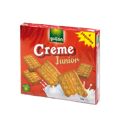 Alcampo GULLÓN Creme Junior Galletas tradicionales con aceite de girasol alto oleico perfectas para los más pequeños 680 g