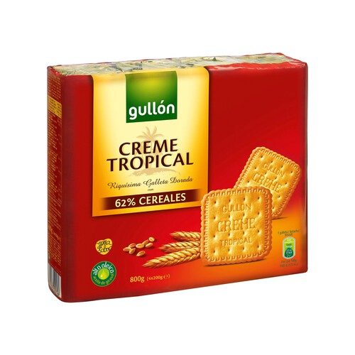 Alcampo GULLÓN Creme Tropical Galletas de cereales 800 g