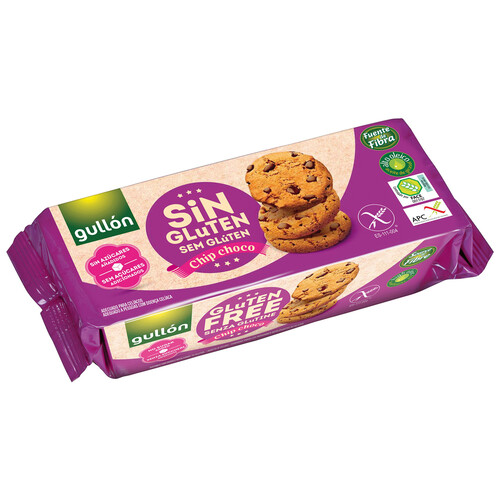 Alcampo GULLÓN Galletas cookies con pepitas de chocolate negro sin gluten GULLÓN 130 g
