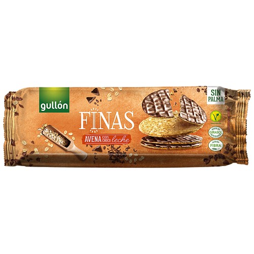 Alcampo GULLÓN Galletas de avena con chocolate con leche 150 g