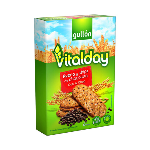 Alcampo GULLÓN Galletas de avena y chips de chocolate 240 g