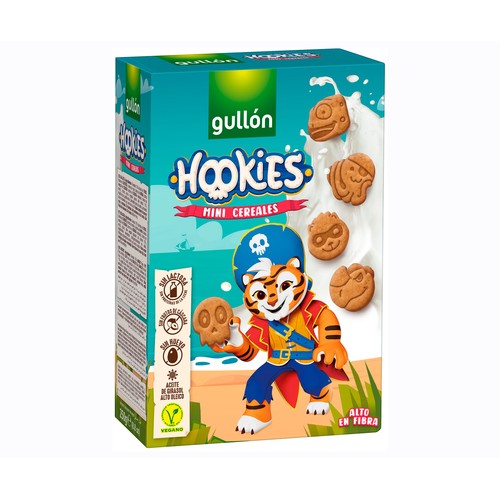 Alcampo GULLÓN Galletas mini cereales Hookies 250 g