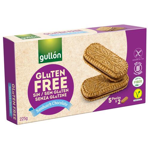 Alcampo GULLÓN Galletas sin gluten chocolate tipo sandwich GULLÓN 225 g