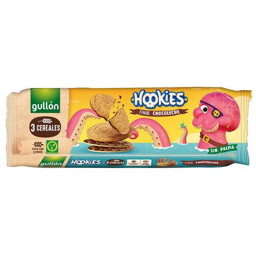 Alcampo GULLÓN Hookies Gallechas de chocolate finas 160 g