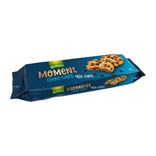 Alcampo GULLÓN Moment Cookies chocolate negro y chocolate con leche 225 g