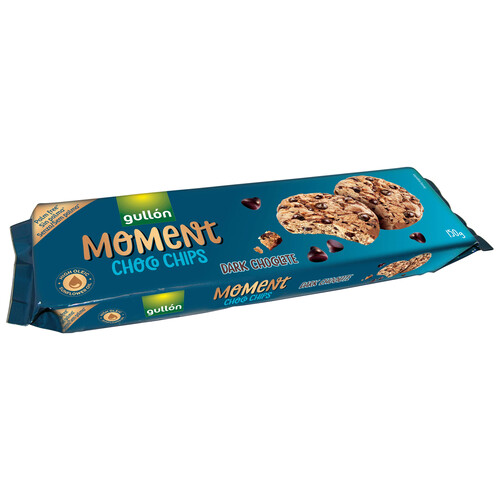 Alcampo GULLÓN Moment Galletas con pepitas de chocolate negro 150 g