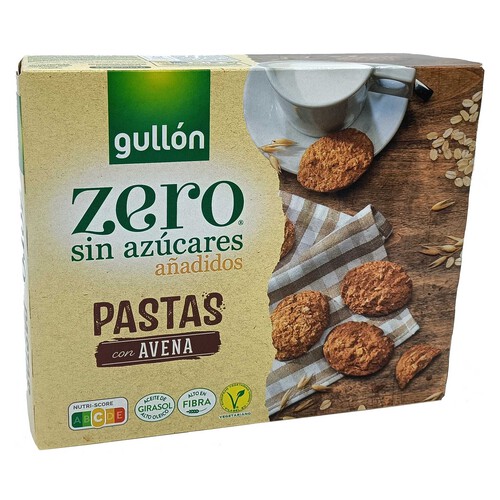 Alcampo GULLÓN Zero Pastas de avena sin azúcar añadido 300 g