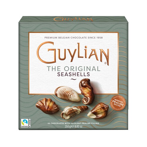 Alcampo GUYLIAN Bombones de chocolate Belga con forma de conchas del mar 250 g