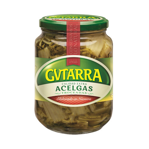 Alcampo GVTARRA Acelgas troceadas de calidad extra frasco de 425 g