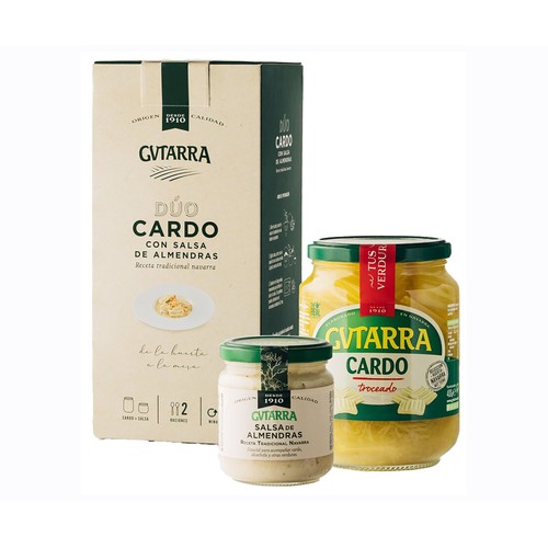 Alcampo GVTARRA Estuche duo cardo 400 gr + salsa de almendras