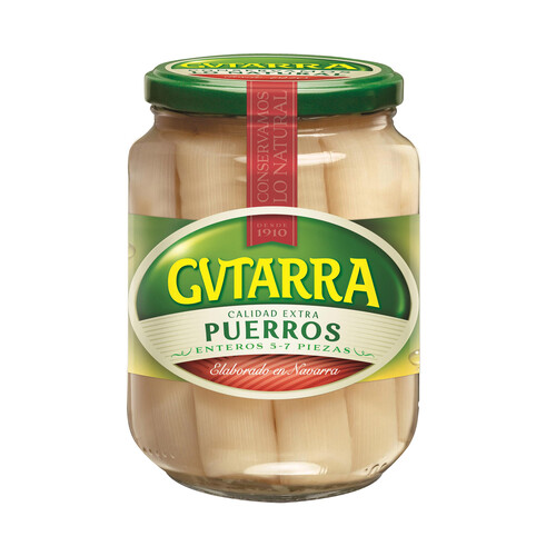 Alcampo GVTARRA Puerros enteros extra frasco de 400 g