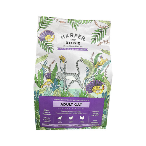 Alcampo HARPER&BONE Pienso para gato adulto recetas granja HARPER&BONE 1 5 kg