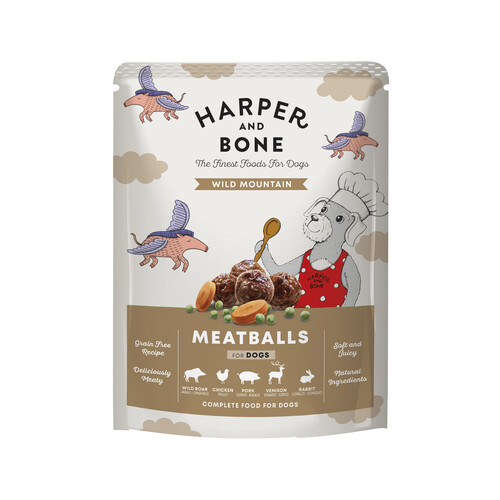 Alcampo HARPER & BONE Sabores de caza Alimentación húmeda de carne para perro 300 g
