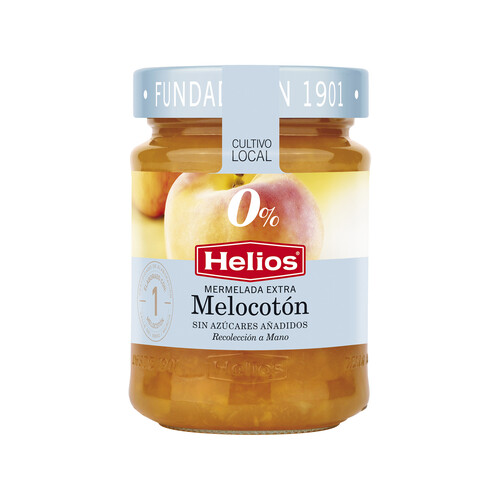 Alcampo HELIOS Mermelada de melocotón sin azúcar y sin gluten HELIOS 280 gr