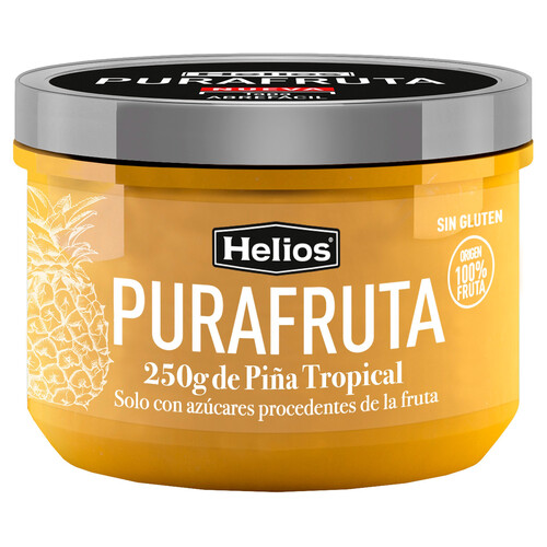 Alcampo HELIOS Purafruta Mermelada de piña tropical de origen 100% fruta 250 g