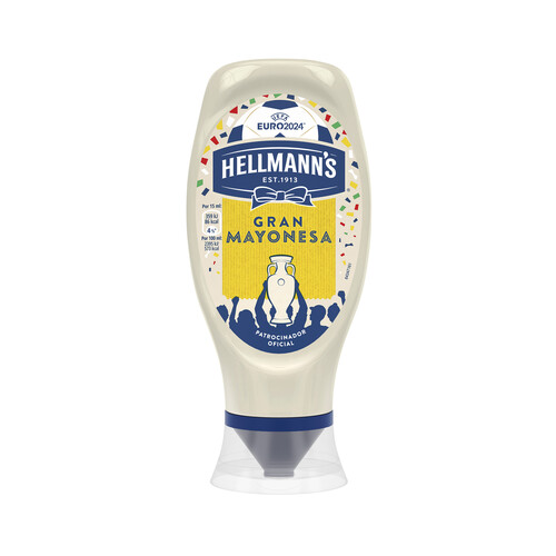 Alcampo HELLMANN'S Salsa Mayonesa formato bote bocabajo 430 ml