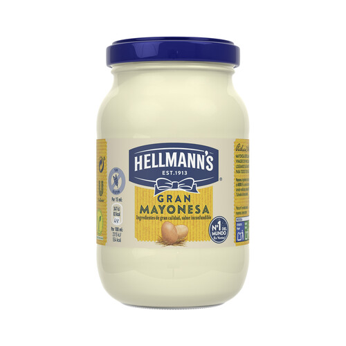 Alcampo HELLMANN'S Salsa mayonesa frasco de 200 + 10 ml