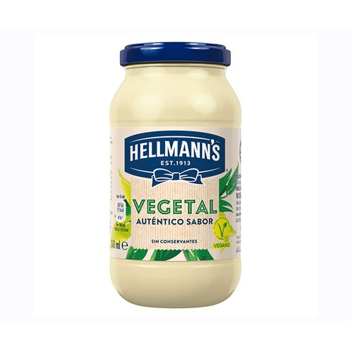 Alcampo HELLMANN'S Salsa mayonesa vegana frasco 280 ml