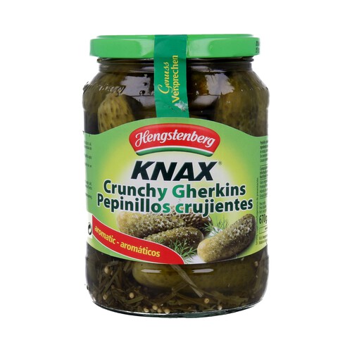 Alcampo HENGSTENBERG Pepinillos grandes a las finas hierbas HENGSTENBERG frasco de 360 g