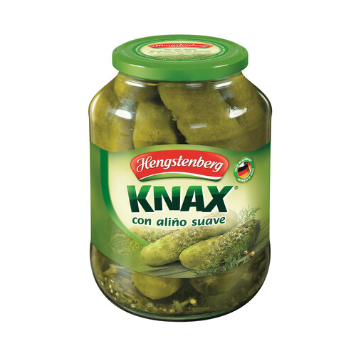Alcampo HENGSTENBERG Pepinillos grandes a las finas hierbas HENGSTENBERG frasco de 850 g