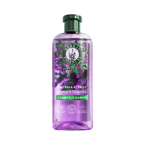 Alcampo HERBAL ESSENCES Champú anti-encrespamiento con aroma a lavanda para cabellos encrespados 350 ml