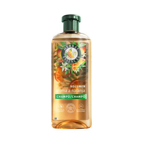 Alcampo HERBAL ESSENCES Champú voluminizador aroma a naranja para cabellos finos 350 ml