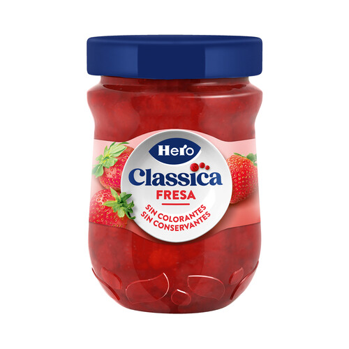 Alcampo HERO Classica Mermelada de fresa sin conservantes ni colorantes 330 g