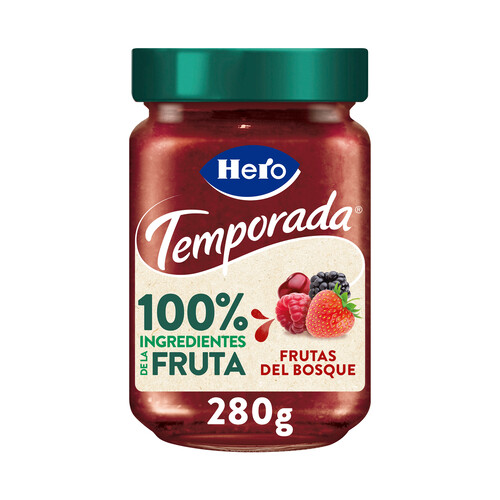Alcampo HERO Temporada Mermelada extra de frutas del bosque de temporada bote 280 g