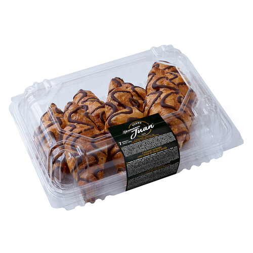 Alcampo HNOS. JUAN Croissants virutas de cacao 7 uds. 250 g