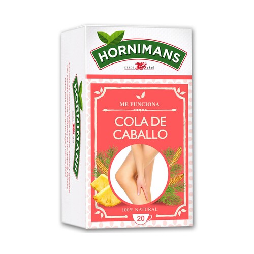 Alcampo HORNIMANS Infusión cola de caballo. Complemento alimenticio 20 uds. 30 g