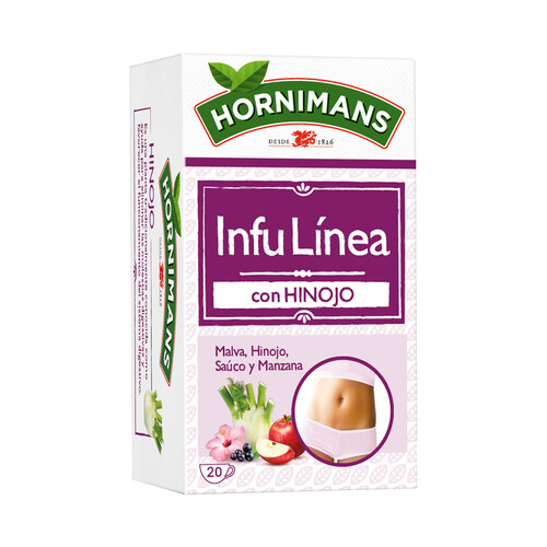Alcampo HORNIMANS Infusión infu linea de manzana malva y saúco 20 uds. 30 g