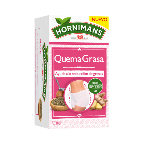 Alcampo HORNIMANS Infusión quema grasas 20 uds 30 g