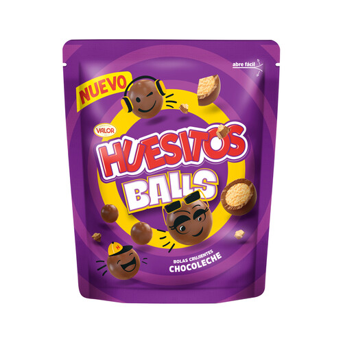 Alcampo HUESITOS Balls Bolas crujientes de chocolate 140 g