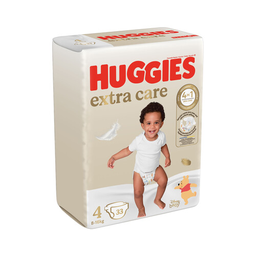 Alcampo HUGGIES Extra care Pañales talla 4 (8-16 kg) 33 uds