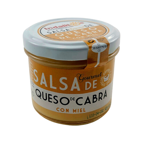 Alcampo INDALITOS Salsa queso de cabra con miel de mil flores 100 g