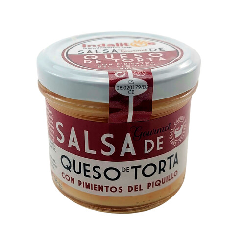 Alcampo INDALITOS Salsa queso de torta con pimientos del piquillo 100 g