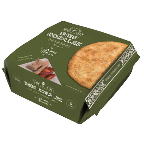 Alcampo INÉS ROSALES Tortas de aceite romero y tomillo 180 g