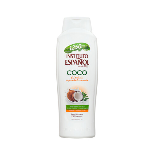 Alcampo INSTITUTO ESPAÑOL Gel para ducha o baño super hidratante con activos de coco INSTITUTO ESPAÑOL 1250 ml
