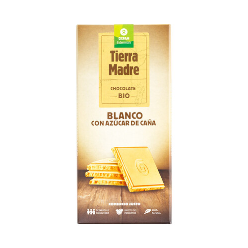 Alcampo INTERMÓN OXFAM Chocolate blanco con azúcar de caña ecológico INTERMÓN OXFAM 100 g