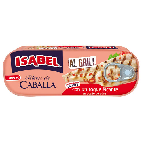 Alcampo ISABEL Filetes de caballa al grill con un toque picante 120 g