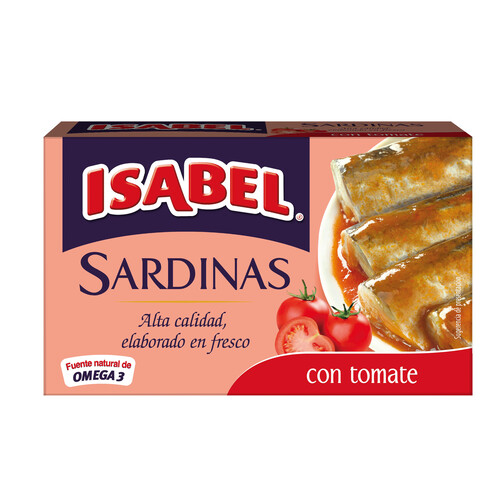 Alcampo ISABEL Sardinas en salsa de tomate lata de 81 g