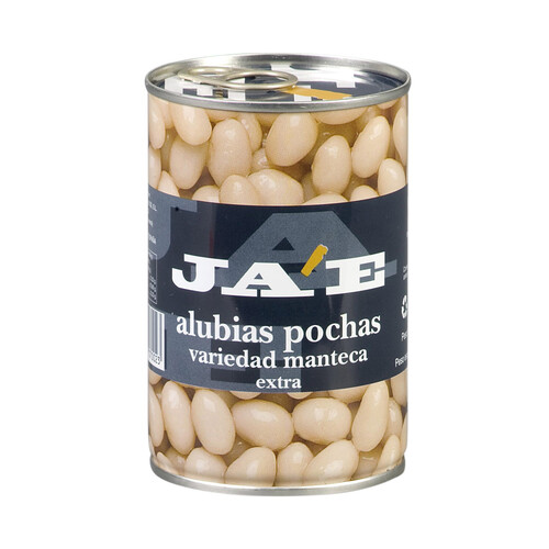 Alcampo JAE Alubias blancas cocida pocha JAE lata de 250 g