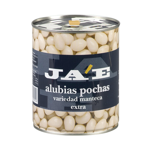 Alcampo JAE Alubias blancas cocidas pocha JAE lata de 500 g