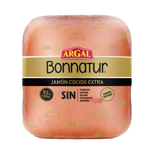 Alcampo Jamón cocido BONNATUR de Argal - Loncha fina 1 mm