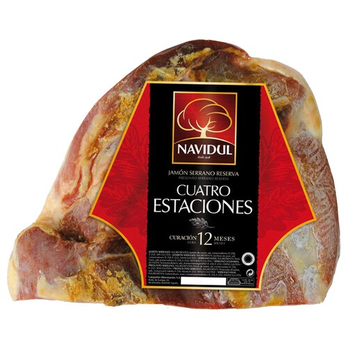 Alcampo Jamón curado reserva NAVIDUL Cuatro estaciones - Loncha fina 1 mm