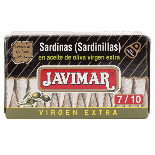 Alcampo JAVIMAR Sardinillas en aceite de oliva virgen extra lata de 65 g