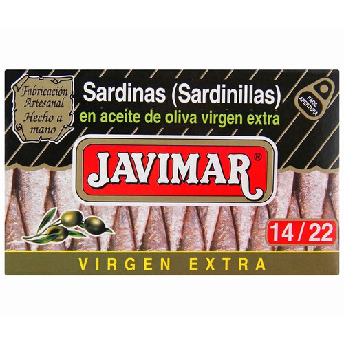 Alcampo JAVIMAR Sardinillas en aceite de oliva virgen extra lata de 120 g